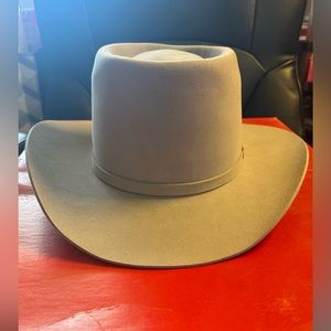 🌹 Like New Stetson Hat Sz 7 1/4, gray, 5X beaver felt